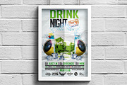 Drink Night Party Flyer, a Flyer Template by CREATIVE DUDE (Thumbnail 2 of 4)