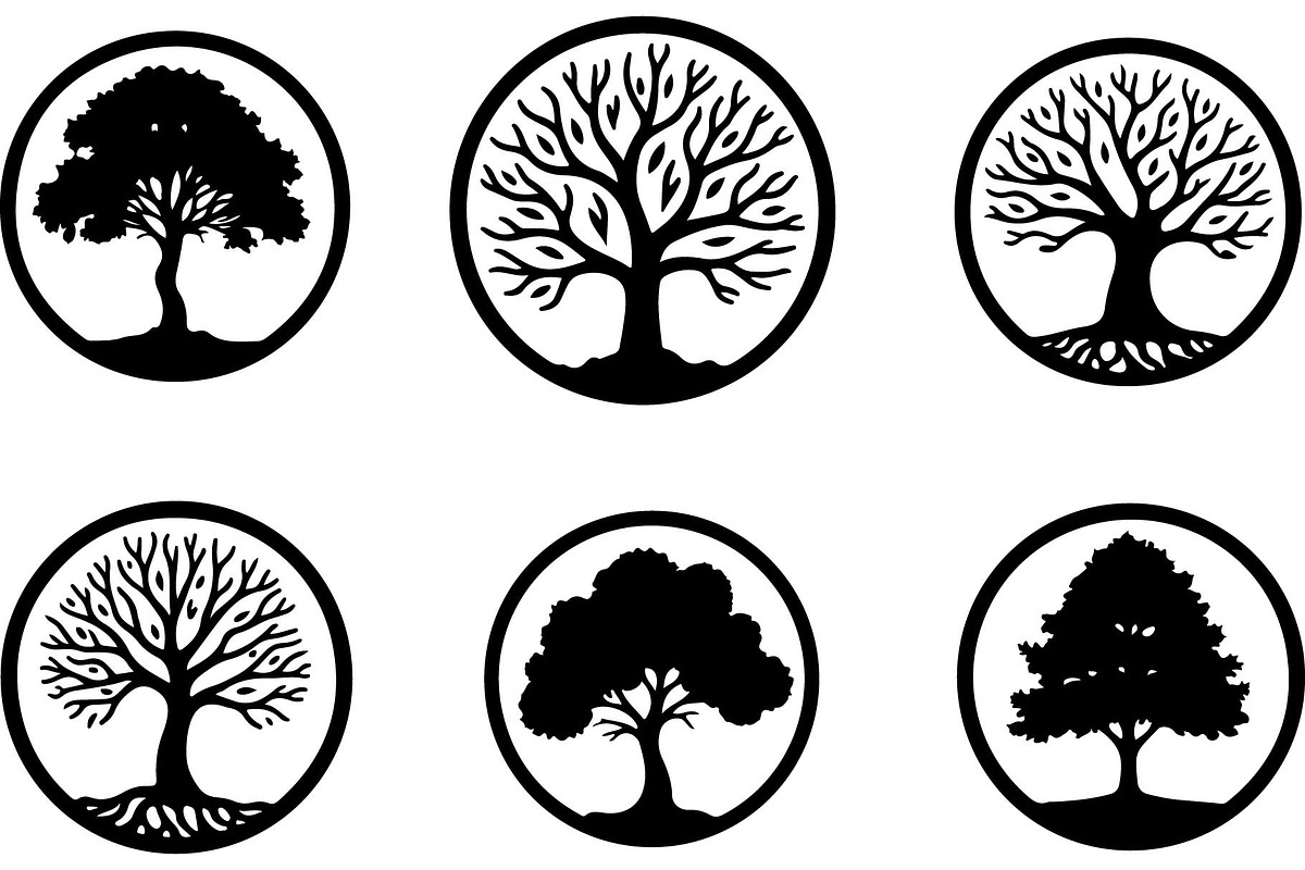 Mystic Tree Emblems & Nature Icons, an Object Graphic by Gfx_Store