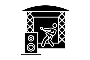 Music Industry Glyph Icon