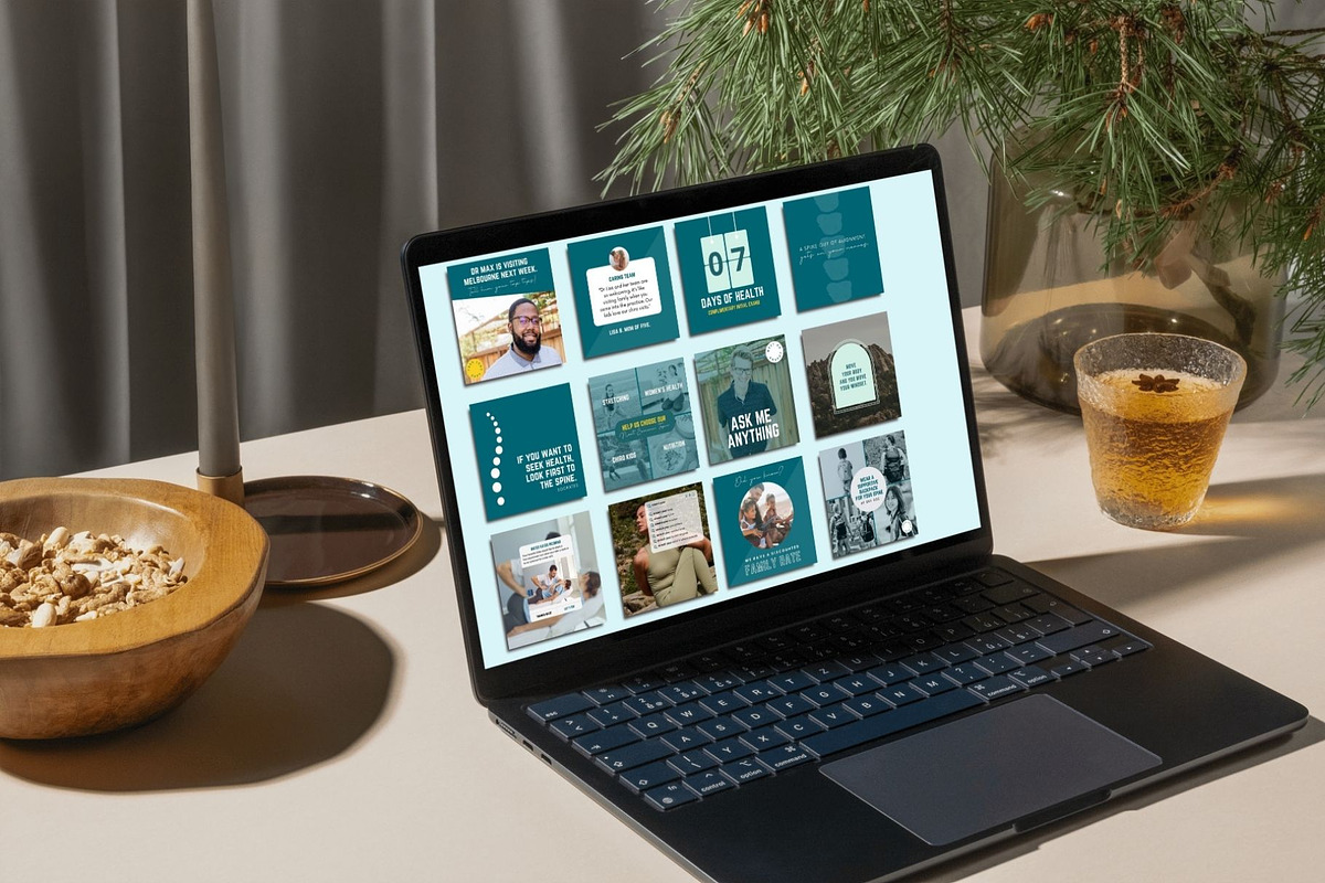Modern Chiropractic Canva Templates, a Design Template by Socially Sorted (Photo 9 of 9)