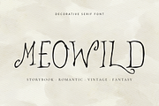 MEOWILD – Whimsical Hand Drawn Font, a Handwritten Font by Karma (Thumbnail 1 of 11)