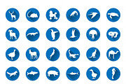 56 Animal Silhouettes Icon Set, an Icon by Vintage Font Lab (Thumbnail 3 of 4)