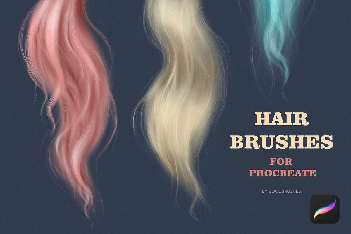HAIR Procreate brushes, a Brush Add-On by Spark Studio Brushes (Photo 2 of 7)