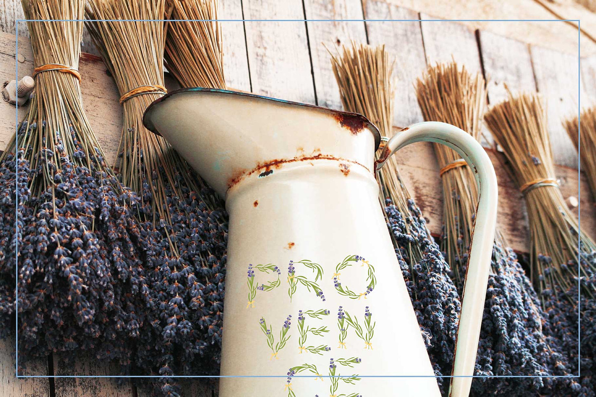 LAVENDER-TIME-Color font preview 6