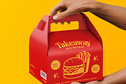 Chinese Takeaway Box Mockup, a Packaging Mockup by graphicsauce (Thumbnail 2 of 4)