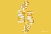 Mid Calf Crew Socks 2 Mock-up, a Packaging Mockup by Branda Keeps (Thumbnail 7 of 17)