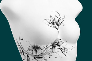 Procreate Flowers Tattoo Bundle