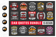 Dad typographic t shirt bundle, a Graphic by Uniquesvg99 (Thumbnail 1 of 16)