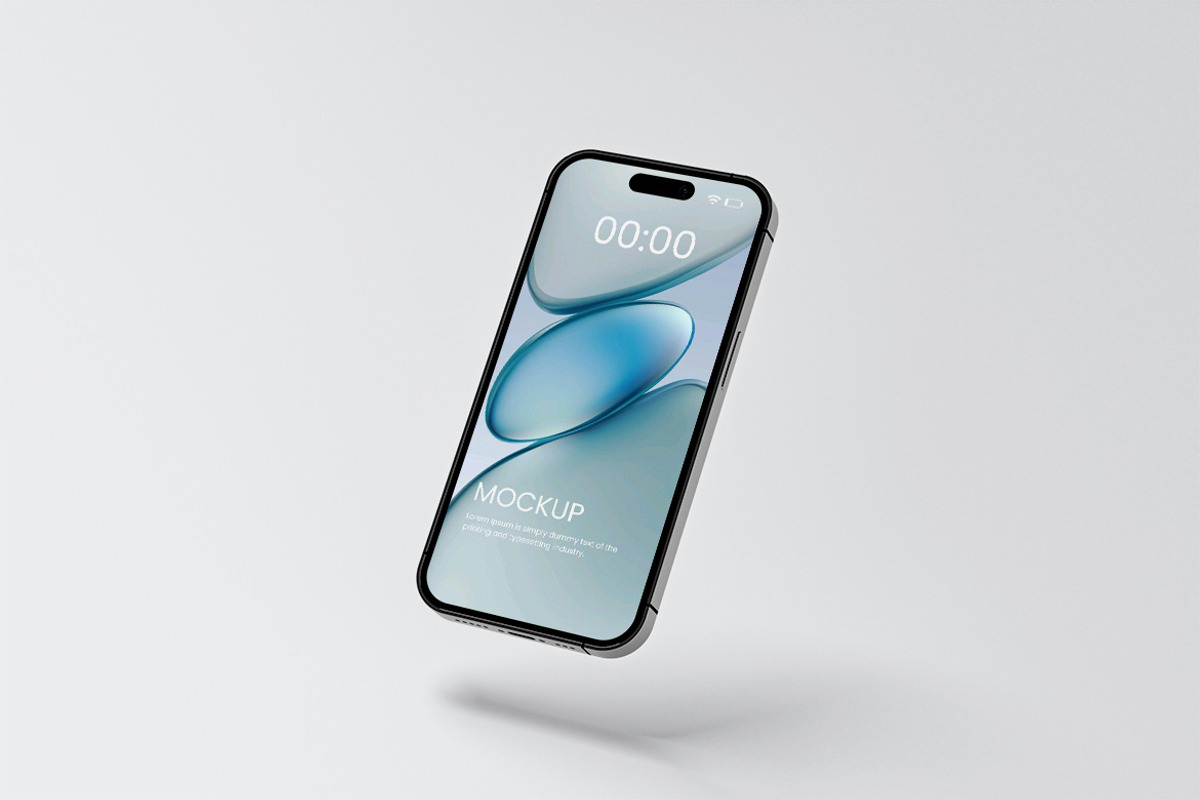 iPhone Mockup, an iPhone Mockup by graphic_keY (Photo 5 of 5)