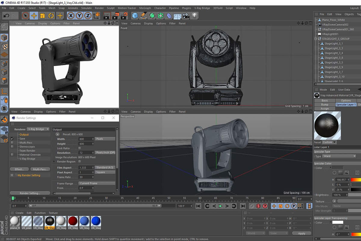 Stage Lighting Collection-14 PCS, an Object 3D Model by akerStudio (Photo 275 of 309)