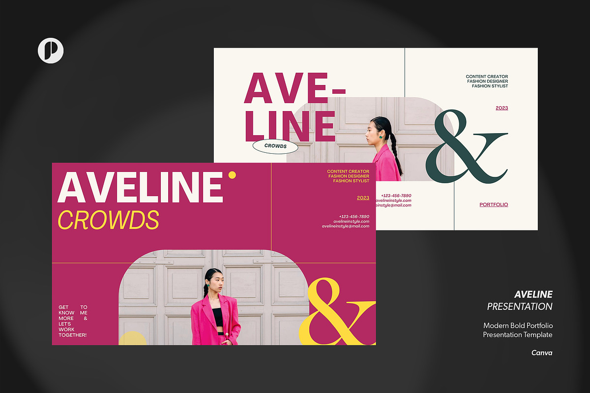 Aveline Bold Portfolio Presentation, a Presentation Template by peterdraw (Photo 1 of 8)