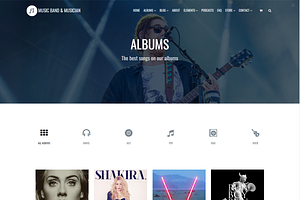 Music Band Musician WordPress Theme