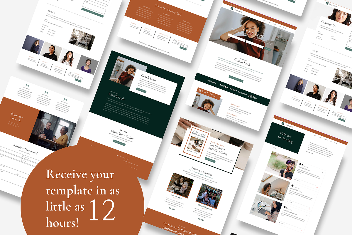 WIX Website for Coaches, a Wix Template by CreatedbyVision LLC (Photo 2 of 9)
