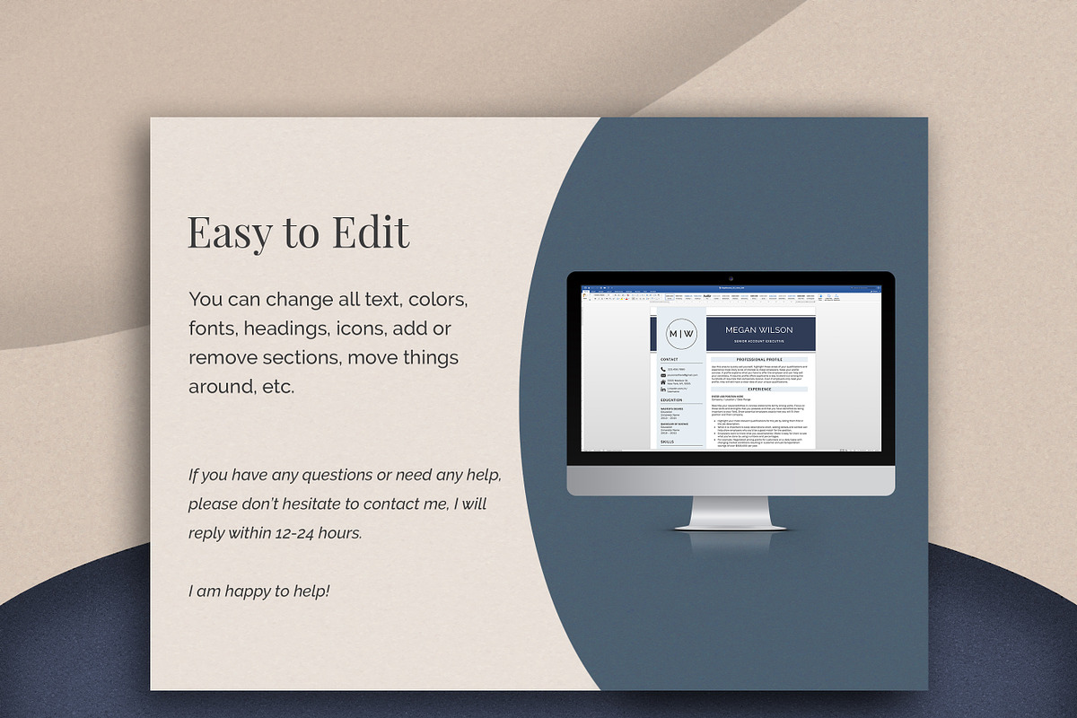 Resume Template | CV + Cover Letter, a Resume Template by Klamp Studio (Photo 8 of 9)
