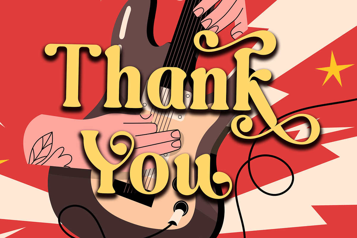 Rocker Sunday, a Sans Serif Font by Letterara (Photo 12 of 13)
