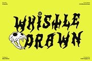 CS Whistle Drawn, a Blackletter Font by Craft Supply Co. (Thumbnail 1 of 8)