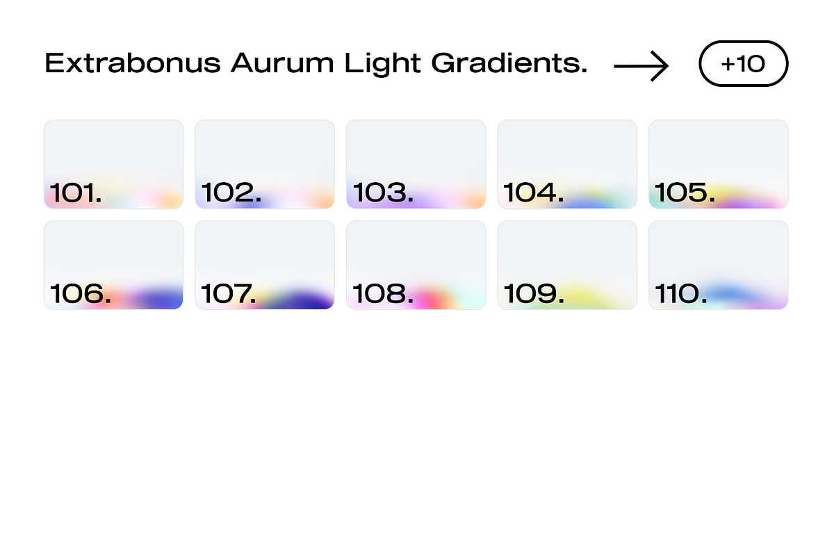 100 Aurum Light Gradients Collection, a Texture Graphic by Asylab (Photo 7 of 16)