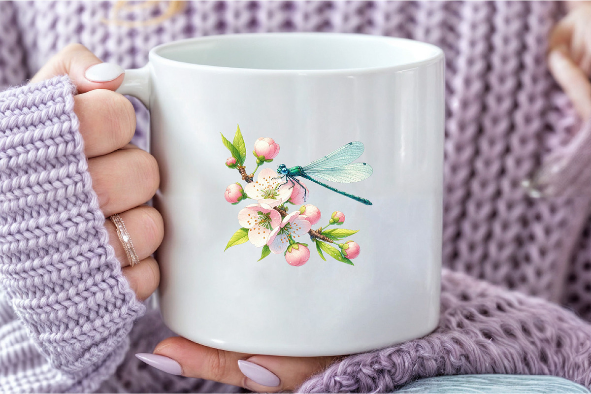 Japanese Cherry Blossom Clipart, an Illustration by DreamCafeArt (Photo 6 of 7)