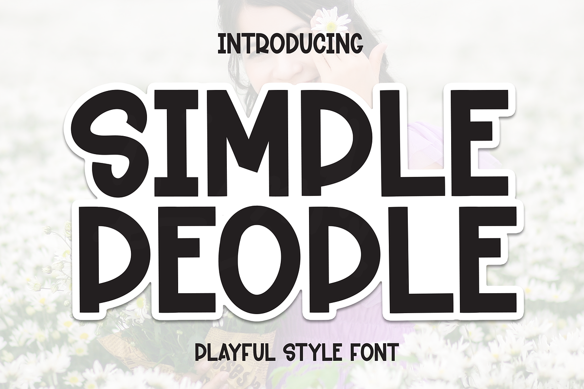 Simple People | Script Font, a Handwritten Font by Scratchones (Photo 1 of 8)