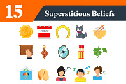 Superstition Beliefs Illustrations, a Duotone Icon by EllaMaiyaali (Thumbnail 1 of 3)
