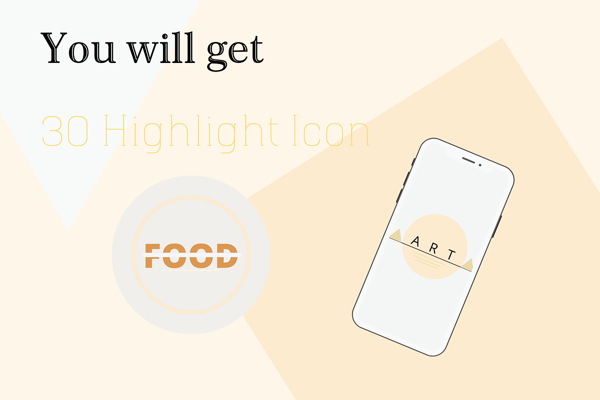 Neutral Highlight Instagram Icon, a Social Media Template by HandmadeWithLove (Photo 1 of 2)