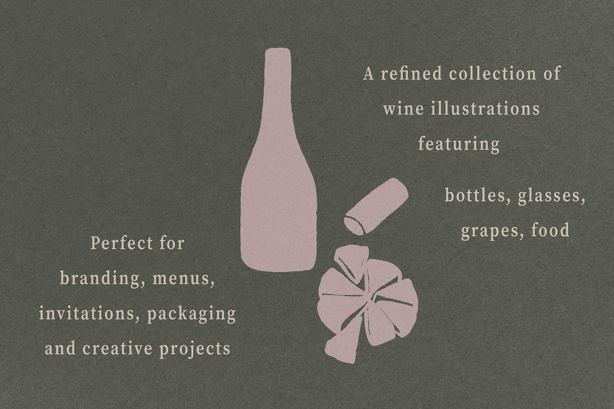 Wine and Food Doodles illustrations, a Food Illustration by RaDavCrafts (Photo 4 of 10)