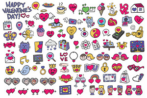 Cartoon Love Icons