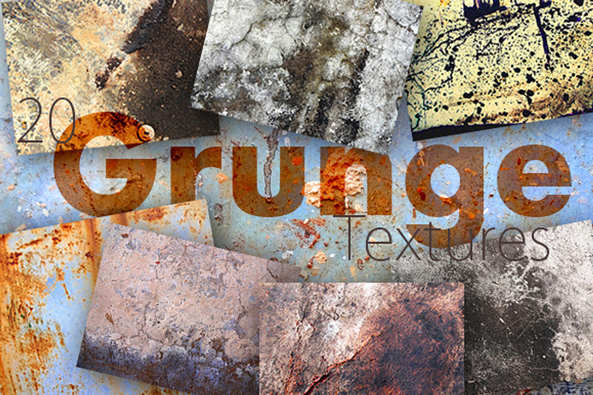 20 Grunge Textures Pack