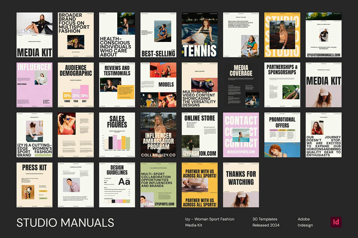 IZY - Woman Sport Fashion Media Kit, a Social Media Template by Studio Manuals (Photo 8 of 8)