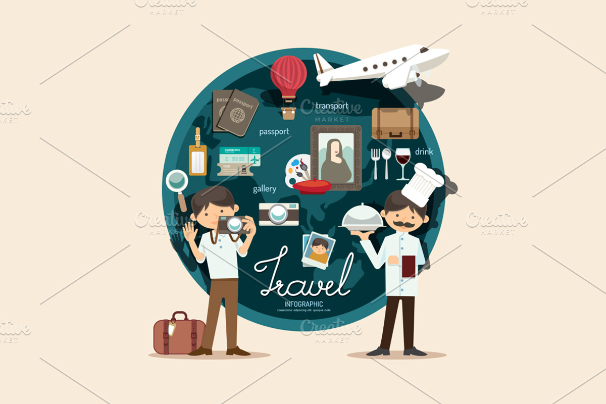 Boy travel plan on vacation design, an Education Illustration by Feelplus Creator