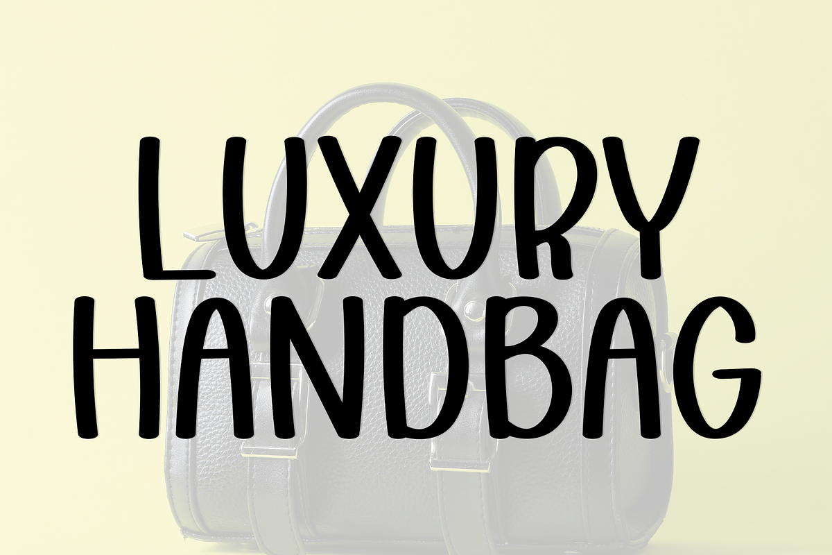 Handbag, a Sans Serif Font by FreshTypeINK (Photo 8 of 8)