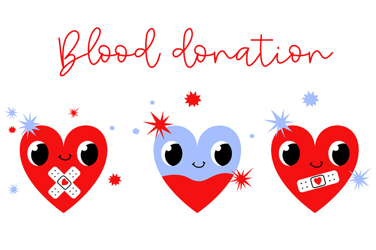 Cute Blood Donation Heart, a Healthcare Illustration by the_myro (Photo 1 of 7)