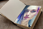 Photorealistic Sketch Book Mock-ups, a Print Template by denisespinoza (Thumbnail 4 of 6)