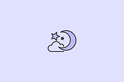 30 Night Sky Icons, a Solid Icon by Creative VIP (Thumbnail 3 of 6)