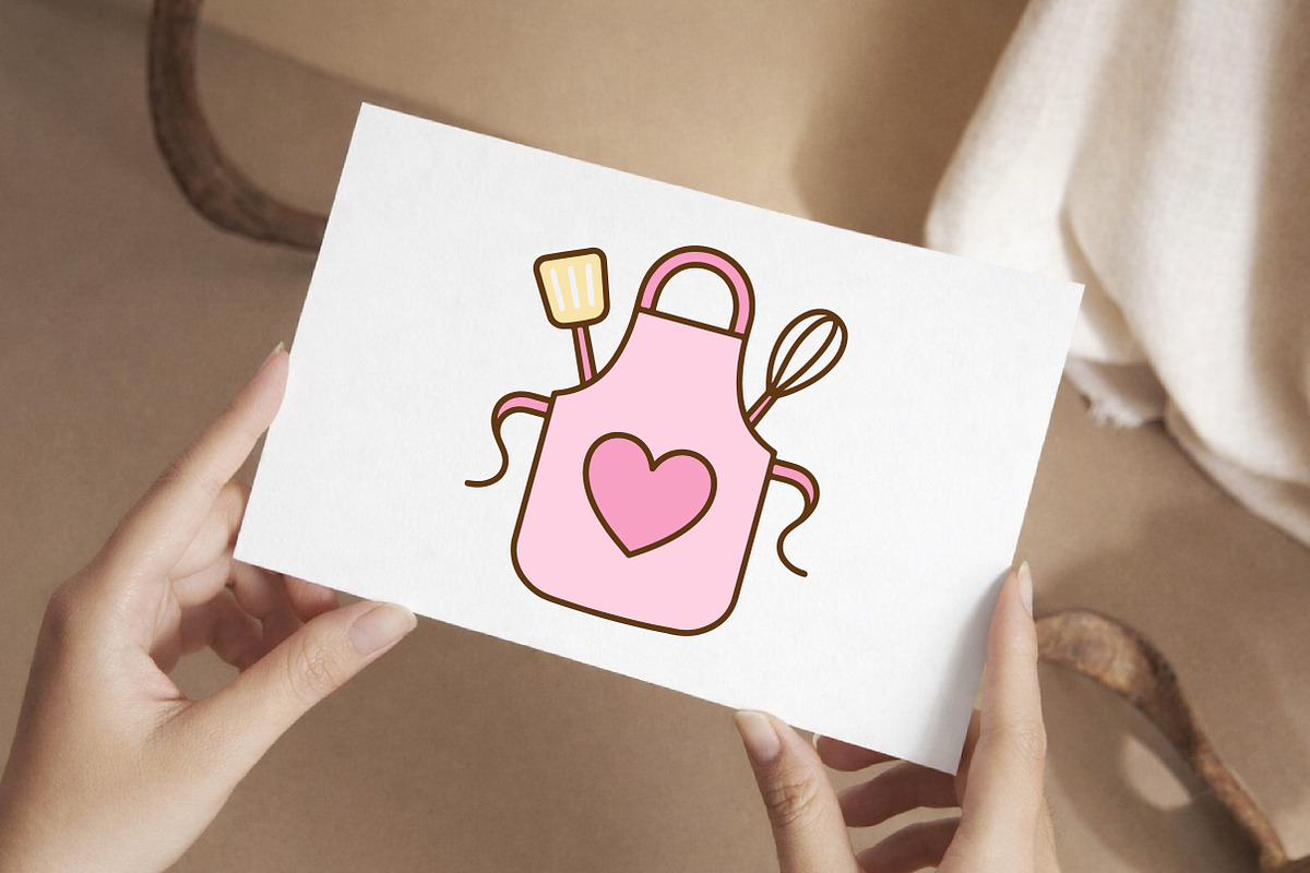 Cute Mom Kitchen Apron SVG, an Object Graphic by Creative Art (Photo 5 of 6)