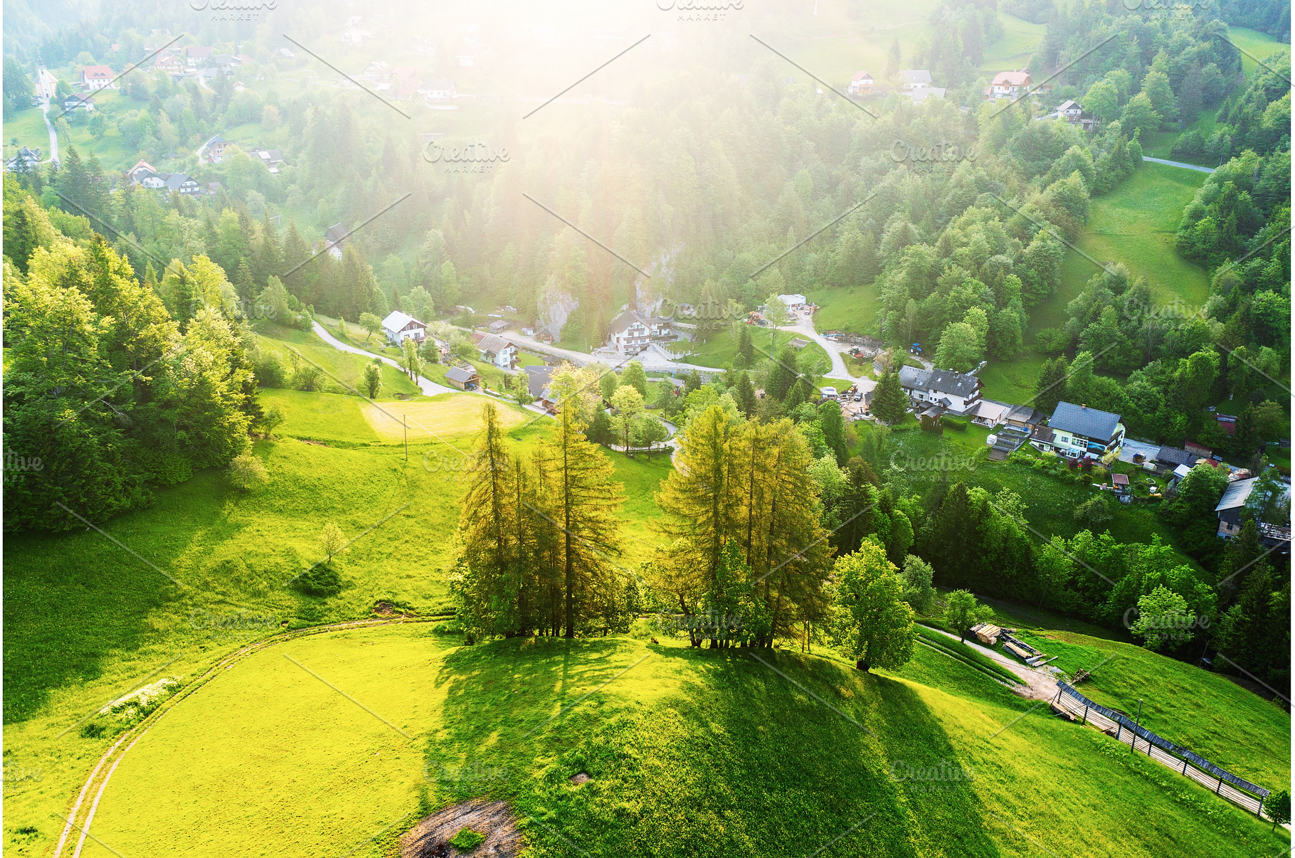 Calm idyllic village in Slovenian, a Nature Photo by Nature and travel