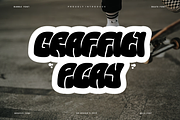 Skate Salmone - Bubble Graffiti Font, a Sans Serif Font by QR Design Studio (Thumbnail 3 of 6)