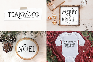 Christmas Font Bundle 10 Fonts