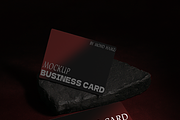 Dark Premium Business Card Mockup, an Advertising Mockup by MD.HAMZA.DESIGNS (Thumbnail 4 of 5)