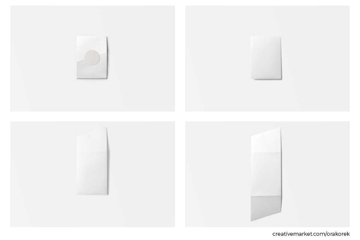 Envelope Folded Brochure Mockup, a Print Template by Orak Orek (Photo 8 of 10)