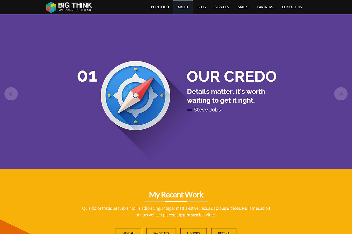 BIG THINK Multipurpose WP Theme, a WordPress Template by hsoft (Photo 4 of 5)