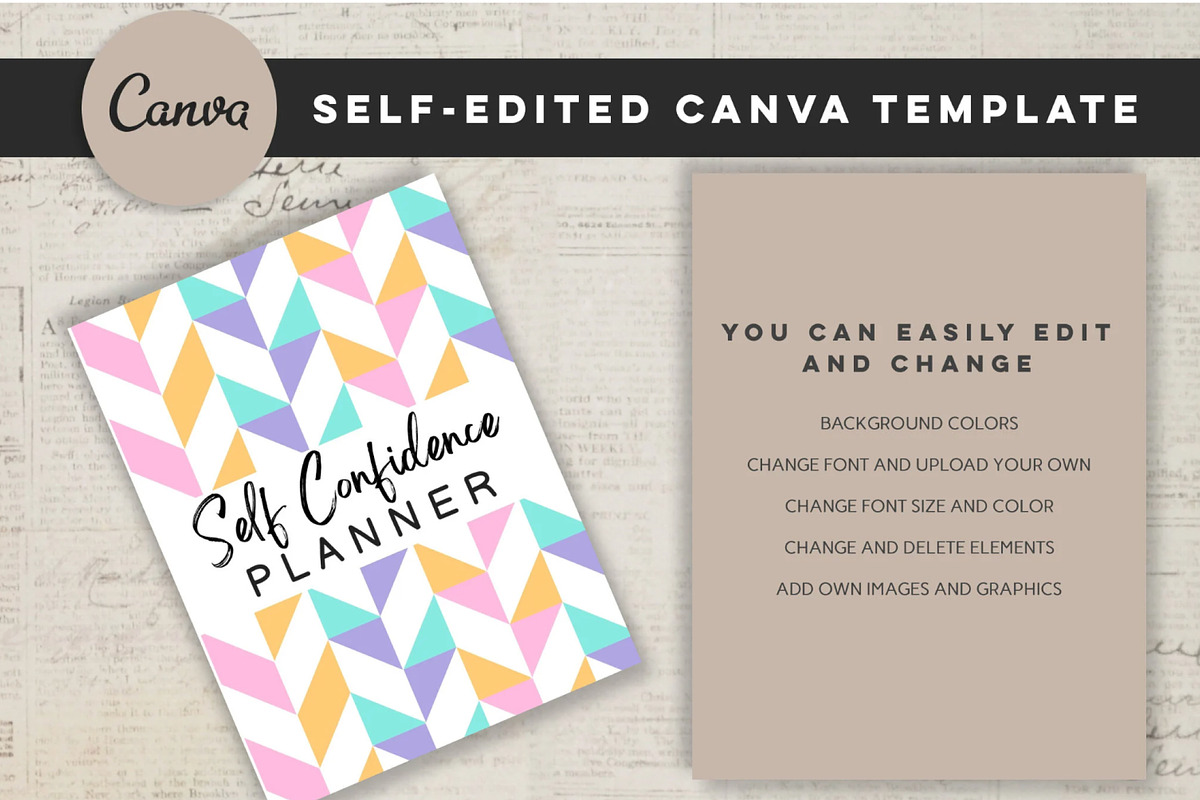 Printable Self Confidence Planner, a Stationery Template by Design House (Photo 6 of 9)