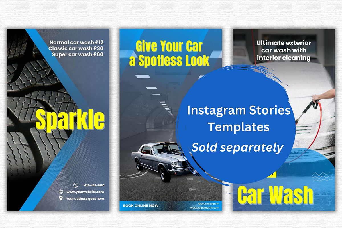 Car Wash Loyalty Card Canva, a Business Card Template by Talipic Designs (Photo 7 of 7)