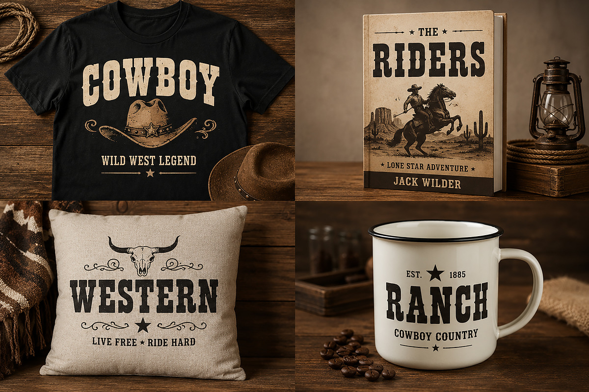 Saddle Western, a Slab Serif Font by Wow Magic (Photo 2 of 5)