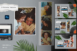 Mood Board Photo Templates, a Design Template by Andrew Skoch Design
