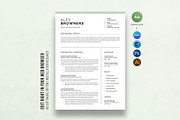 Graphic Designer Resume, a Resume Template by DesignDevisers (Thumbnail 1 of 12)