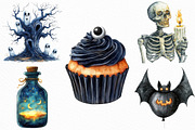 Watercolor Halloween Huge Clipart, an Illustration by Craft Nest (Thumbnail 5 of 6)