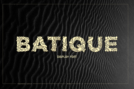 Batique - Batik Display Font