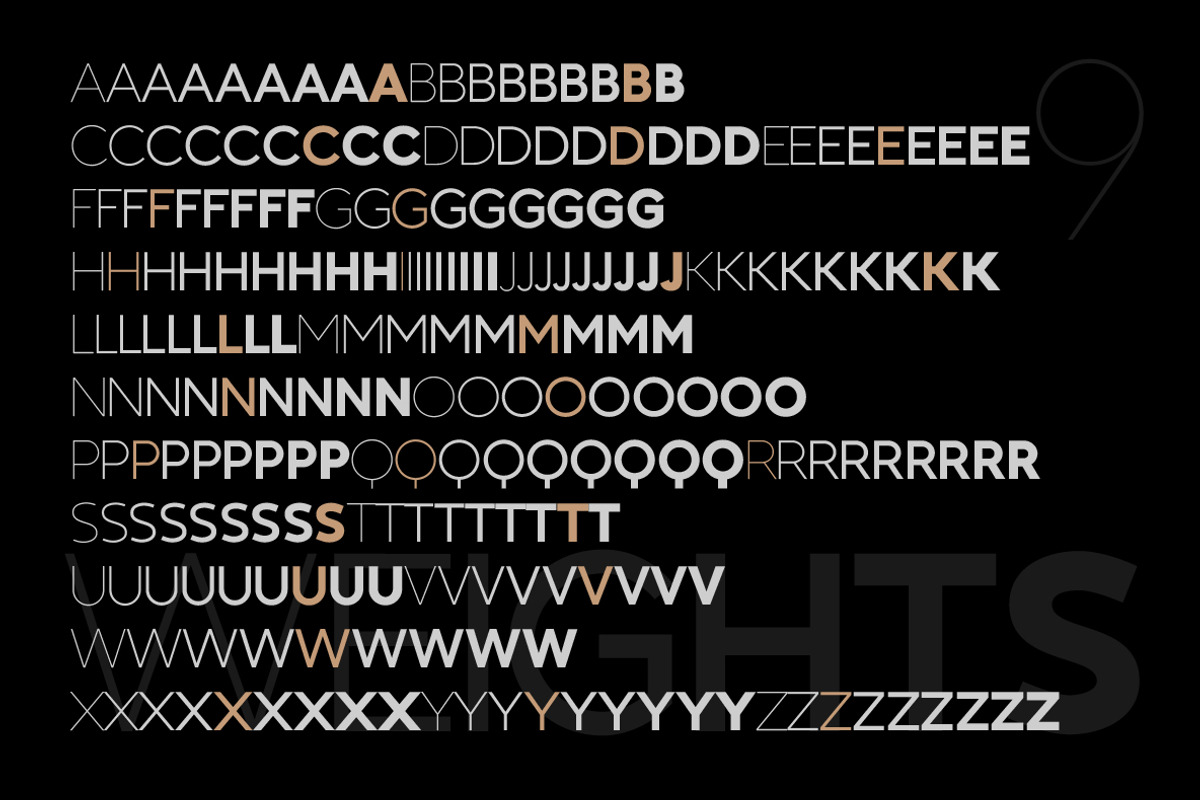 Kontora | 9 Fonts, a Sans Serif Font by NAUM (Photo 8 of 11)