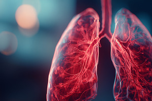 Human lungs with blood vessels, a Health & Medical Photo by MistyDay